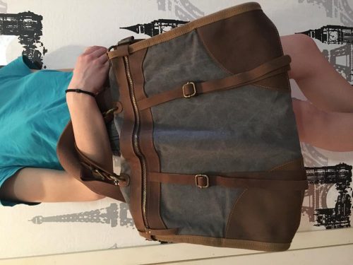Premium Weekender Bag Leather Bag Overnight Bag photo review