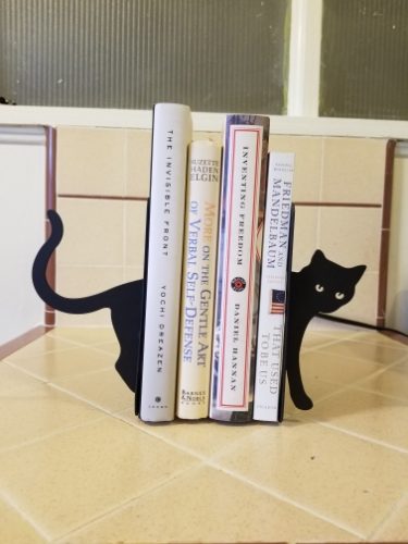 Metal Cat Kitten Decorative Book Bookends Stopper photo review