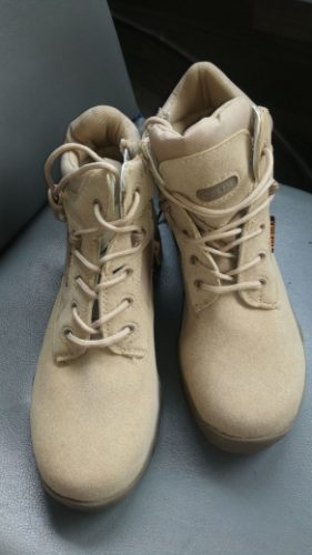 Steel Toe Boots Army Military Mens Work Boots Combat Boots photo review