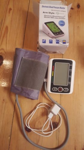 Digital Voice Sphygmomanometer Blood Pressure Cuff photo review