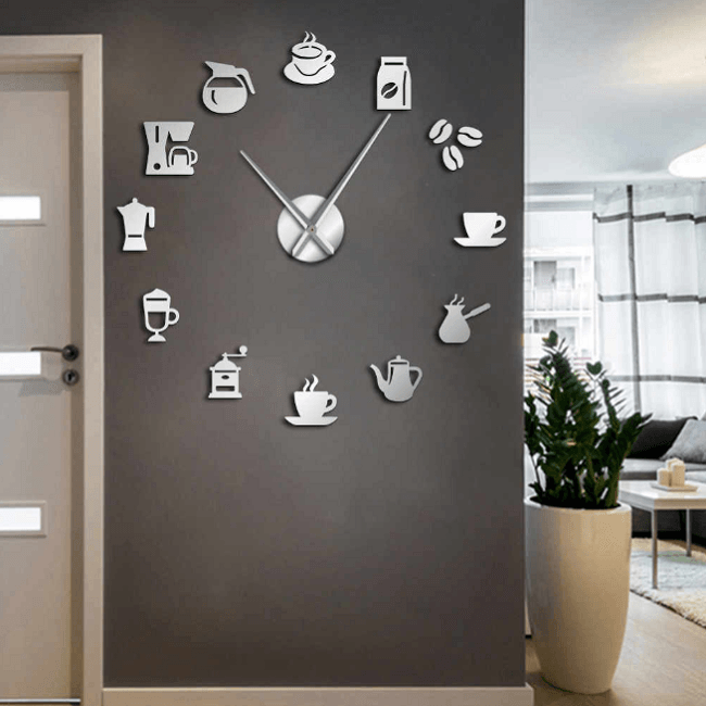 Large Oversized Modern Kitchen Wall Clock - World Gift Deals