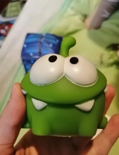 Candy Gulping Monster Cut The Rope Rubber Frog Toys For Kids photo review