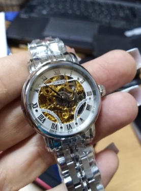 Swiss Luxury Watches Skeleton Watch Gold Watches For Men photo review