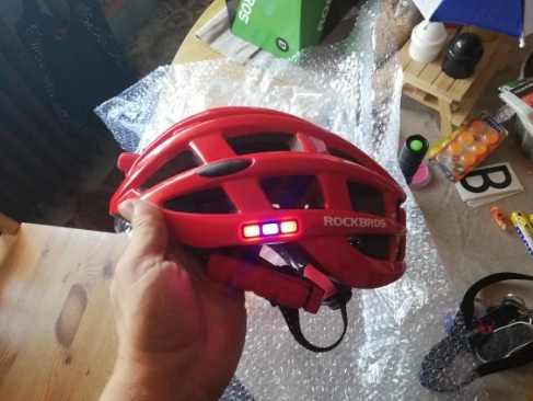 Premium Bicycle Helmet With Rechargeable Lights Bike Helmets photo review