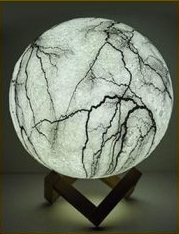 Cracked Moon Lamp photo review