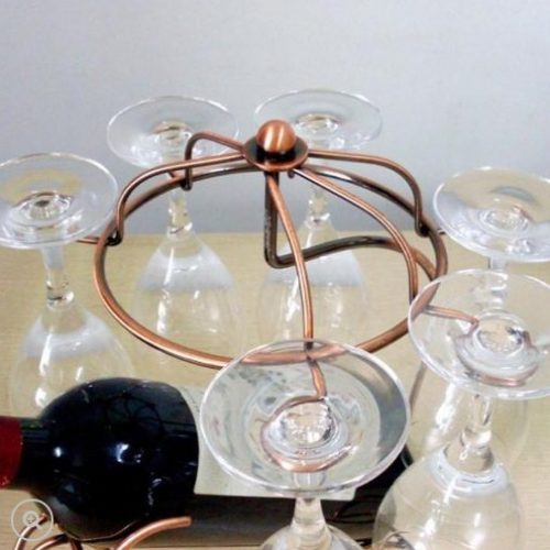 Metal Glass And Wine Rack Furniture photo review
