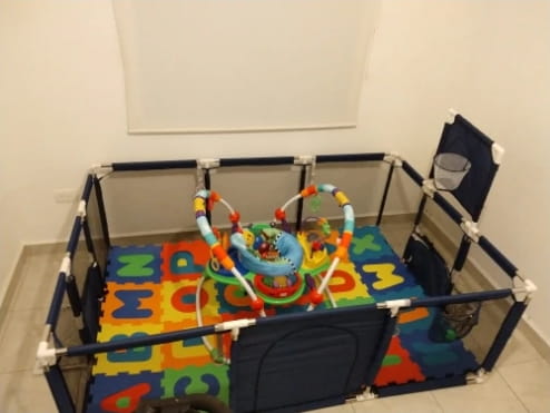 Large Baby Playpen Toddler Play Yard With Mesh Indoor Playground photo review
