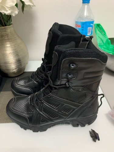 Special Force Military Tactical Leather Mens Steel Toe Work Boots photo review