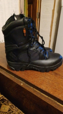 Waterproof Military Tactical Leather Mens Hard Toe Work Boots photo review