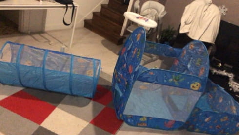 Kids Playhouse Popup Toddler Tent With Crawling Tunnel photo review
