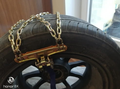 Universal Snow Tire Chains Steel Anti-Skid Safety Belt photo review