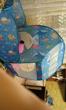 Kids Playhouse Popup Toddler Tent With Crawling Tunnel photo review
