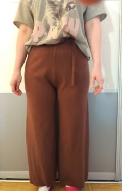 Elegant Wide Leg Pants Thick Drawstring Trousers photo review
