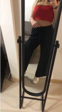 Elegant Wide Leg Pants Thick Drawstring Trousers photo review