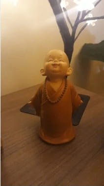 Hand Carved Laughing Buddha Fengshui Figurine photo review