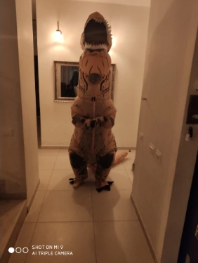 Inflatable Dinosaur Costume Blow up T Rex Costumes photo review