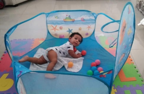 Folding Baby Playpen Play Yard Portable Children Fence photo review