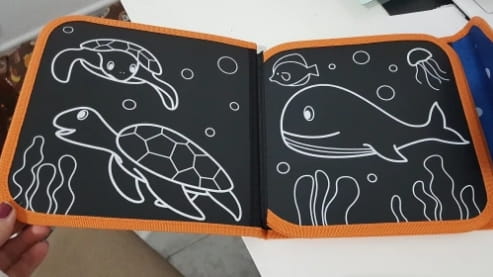 Portable Easy Book Drawing For Kids Soft Blackboard photo review