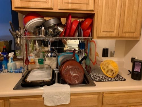 Over The Sink Dish Rack Drying Plate Rack Dish Drainer Set photo review
