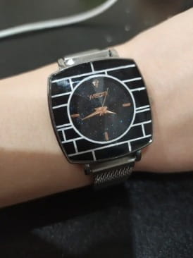 Waterproof Starry Sky Square Ladies Watch photo review