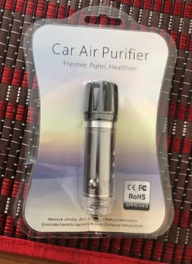 Powerful Car Ionic Air Purifier 12V photo review
