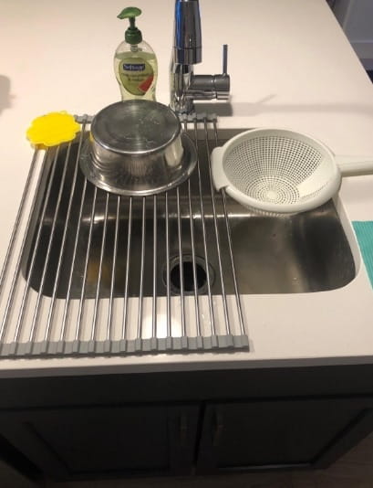 Dish Drying Rack Roll Up Over The Sink Dish Rack photo review