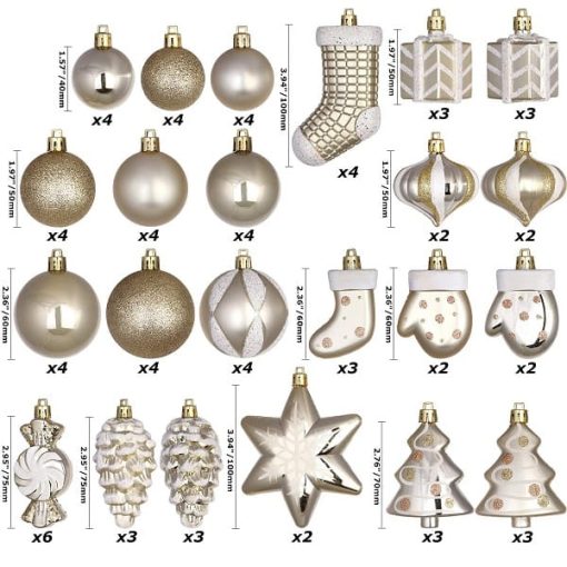 Christmas Decorations Assorted Shatterproof Christmas Decor - World ...