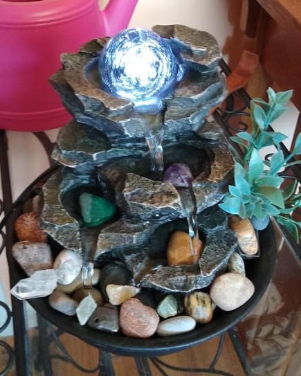 Tabletop Centerpieces Calming And Relaxing Indoor Fountain photo review
