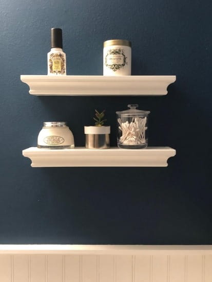 Floating Shelves 4 Inches Deep Ledge Wall Shelves Set of 2 photo review