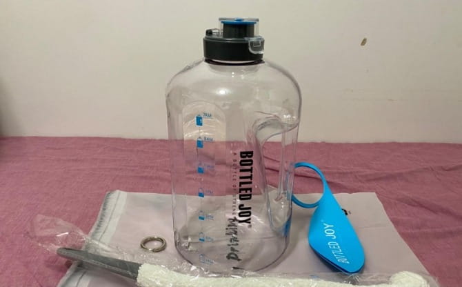 Water Bottle Motivational 1 Gallon Water Bottle With Time Marker photo review