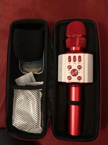 Bluetooth Microphone 4-in-1 Karaoke Microphone With LED Lights photo review