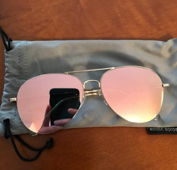 Sunglasses Mirrored UV400 Lens Classic Aviator Sunglasses photo review