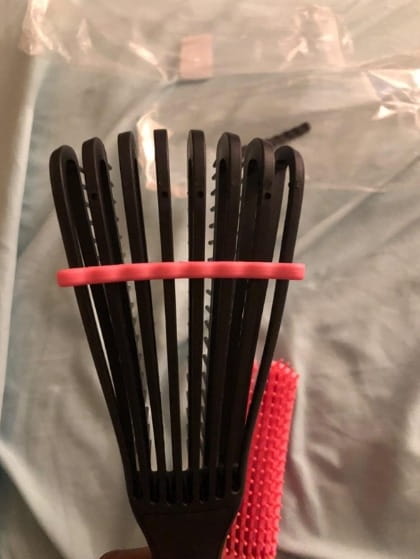Brush 2 Pieces Easy To Clean Detangling Brush For All Hair Types photo review