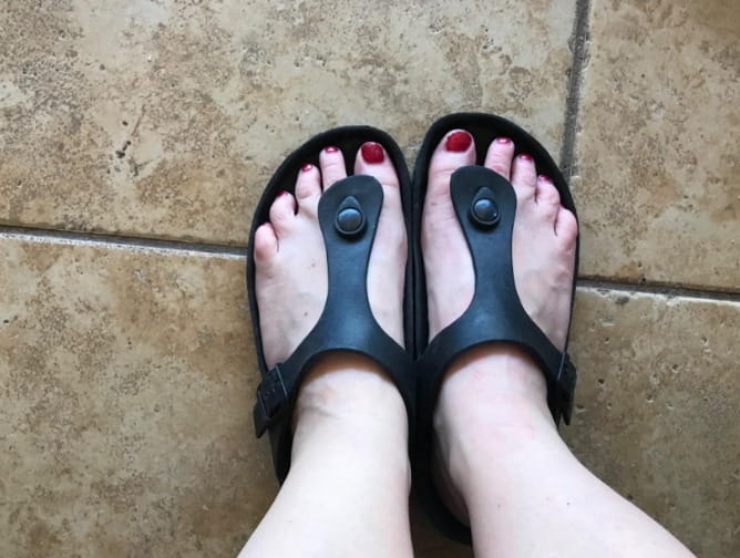 Sandals Women's Double Buckle Adjustable Wedge Sandals photo review
