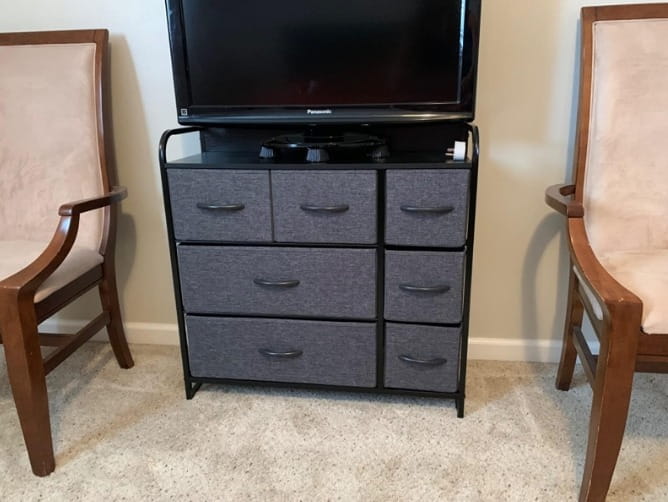 Dresser With Drawers 7-Drawer Dresser Tower Unit With Steel Frame photo review