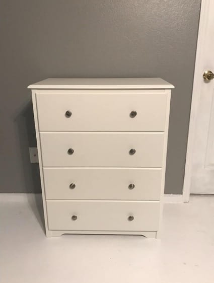 Dresser With 4 Drawers Functional Organizer With Wood Frame photo review