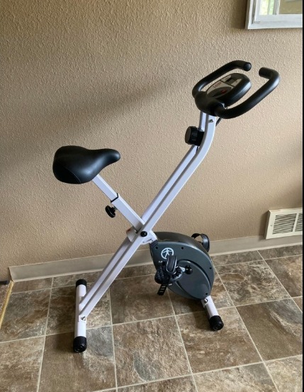 Exercise Bike Upright Stationary Bike Workout Bike For Cardio photo review