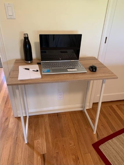 Computer Table No-Assembly Small Folding Home Office Desk photo review