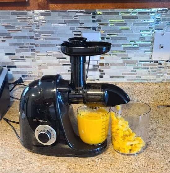 Masticating Juicer Anti-Clogging Cold Press Juicer With Quiet Motor photo review